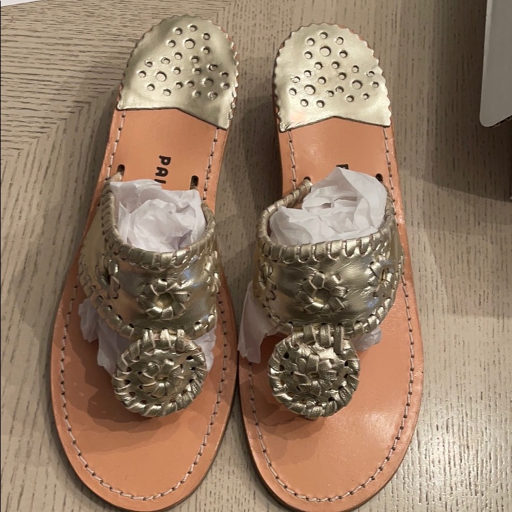 Palm Beach Shoes Mid Wedge Platinum